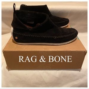 Rag & Bone Black Suede Slip On Shoes Sz 9